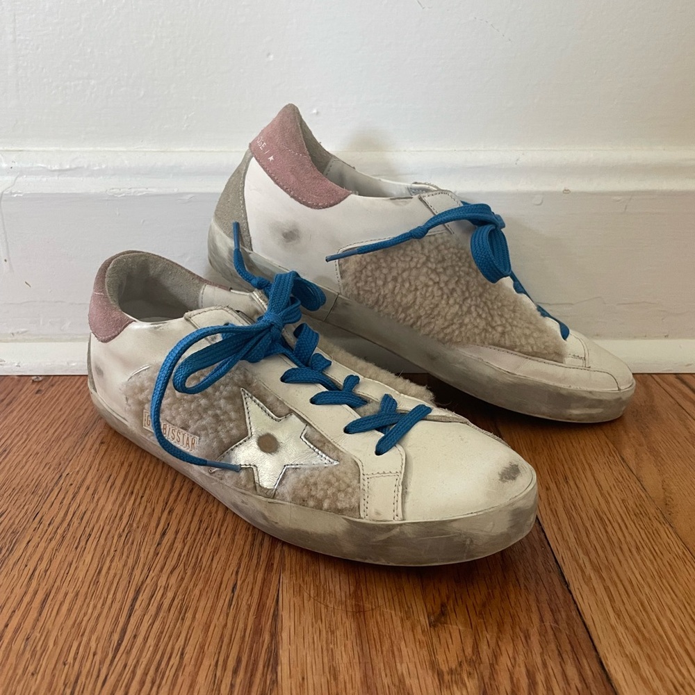 Golden Goose Superstar Shearling Sneakers